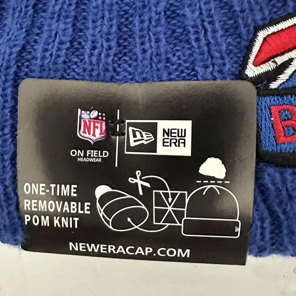 New Era Buffalo Bills Winter Knit Fully Lined Beanie NFL Football Athleisure - Picture 3 of 7